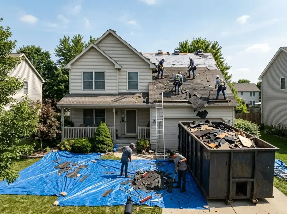 roof-replacement-debris-remova-004 — frequently asked questions, Cheapest Dumpster Rentals in Huntley, IL